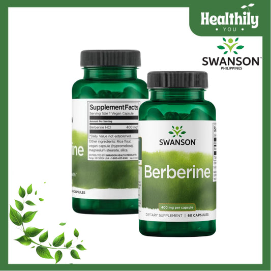 HealthilyYou | Swanson, Berberine, 400 mg, 60 Vegan Capsules Cardiovascular Health