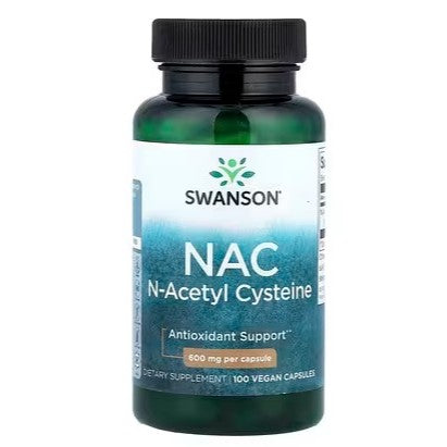 HealthilyYou | Swanson, NAC, 600 mg, Veggie Capsules Potent Antioxidant that Supports Liver Health