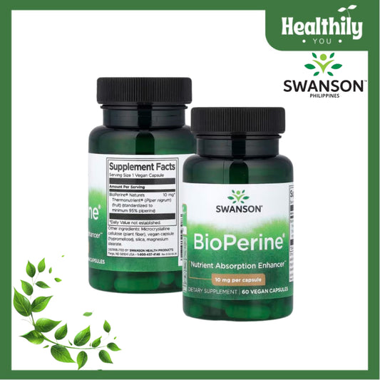 HealthilyYou | Swanson, BioPerine®, 10 mg, 60 Capsules Boosts Nutrient Absorption