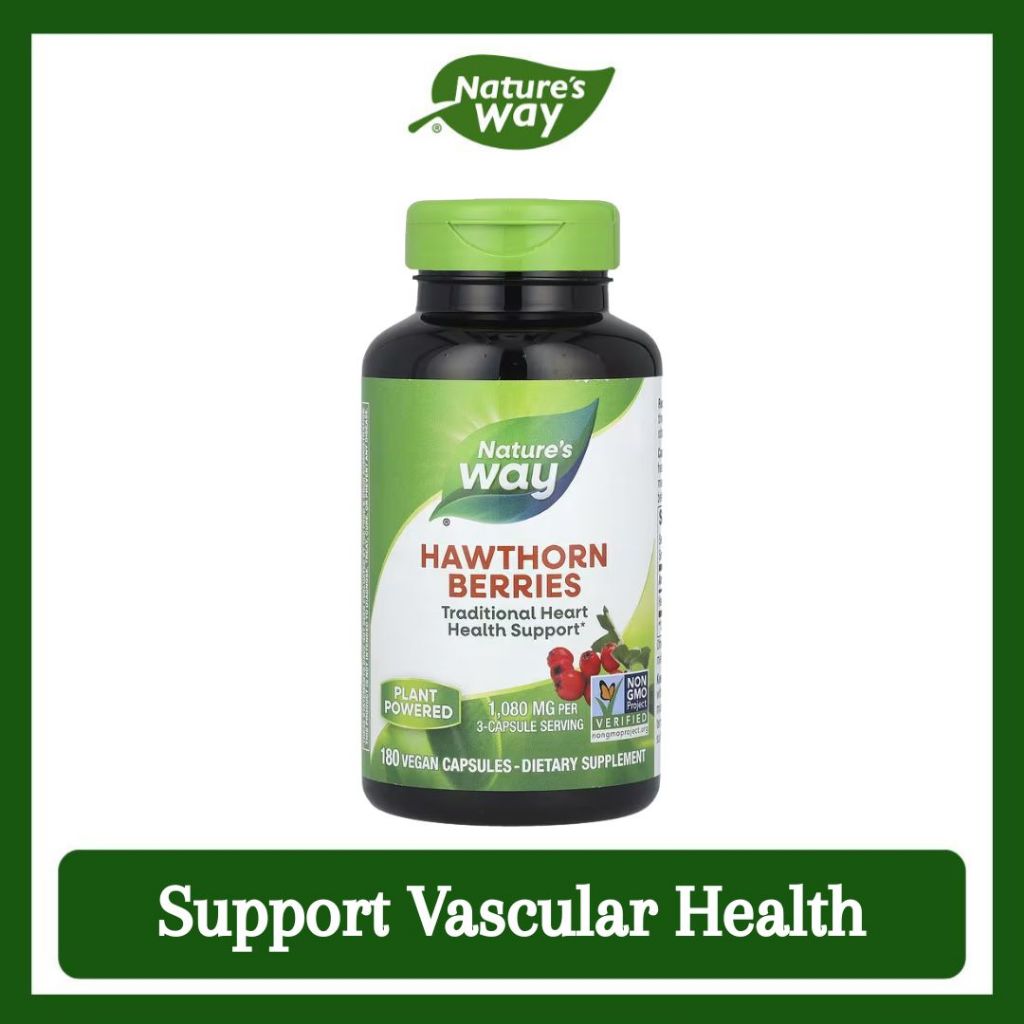Nature's Way, Hawthorn Berries ( Help Protect Heart Tissue and Support Vascular Health )