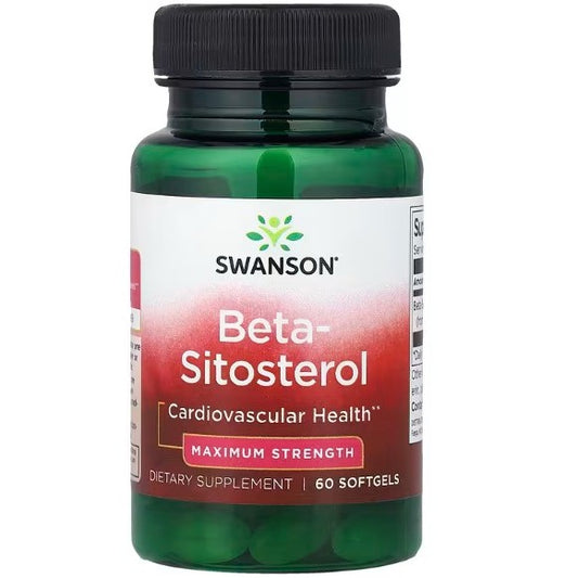 Healthily You | Swanson, Beta-Sitosterol, Maximum Strength, 60 Softgels Cardiovascular Health