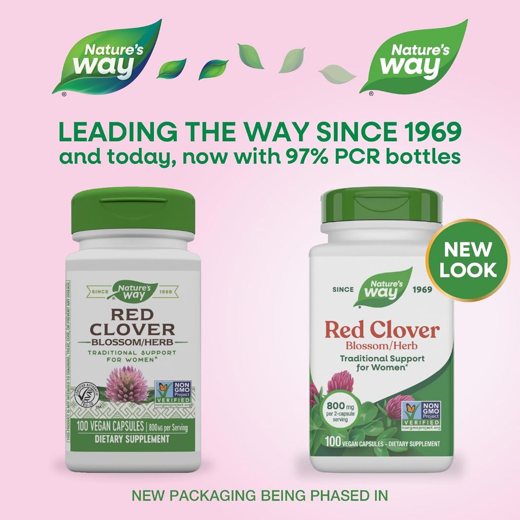 Nature's Way, Red Clover Blossom/Herb ( Cardiovascular Health, Bone Health & Cholesterol Balance )