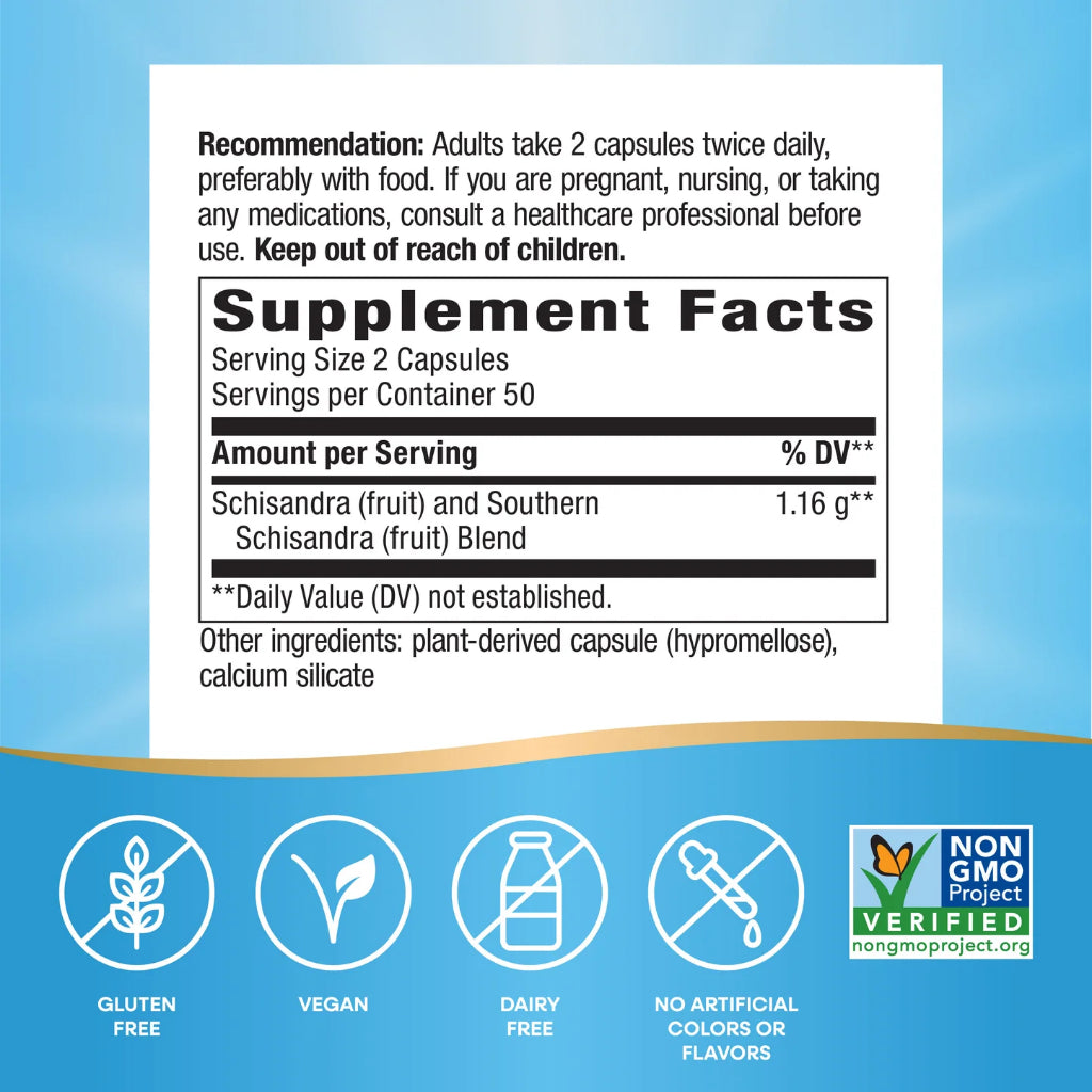 Nature's Way, Schisandra Fruit ( Adaptogenic Support, Liver Health, Mental Clarity & Endurance )