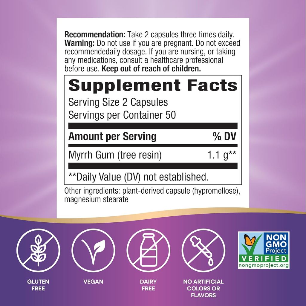 Nature's Way, Myrrh Gum, Tree Resin ( Digestive Support & Antioxidant Properties )