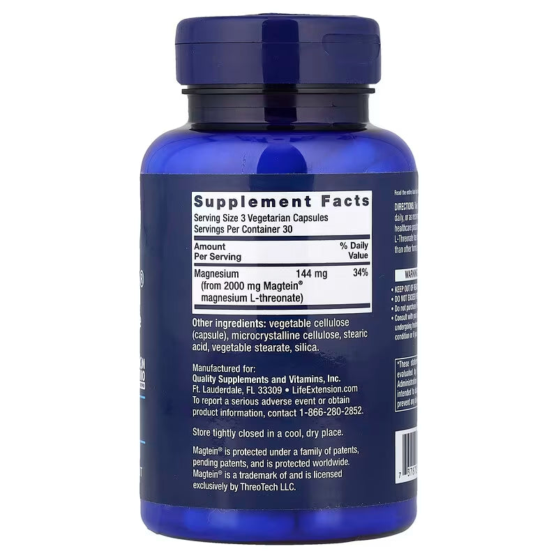Life Extension, Neuro-Mag®, Magnesium L-Threonate ( Supports Memory and Cognitive Function )