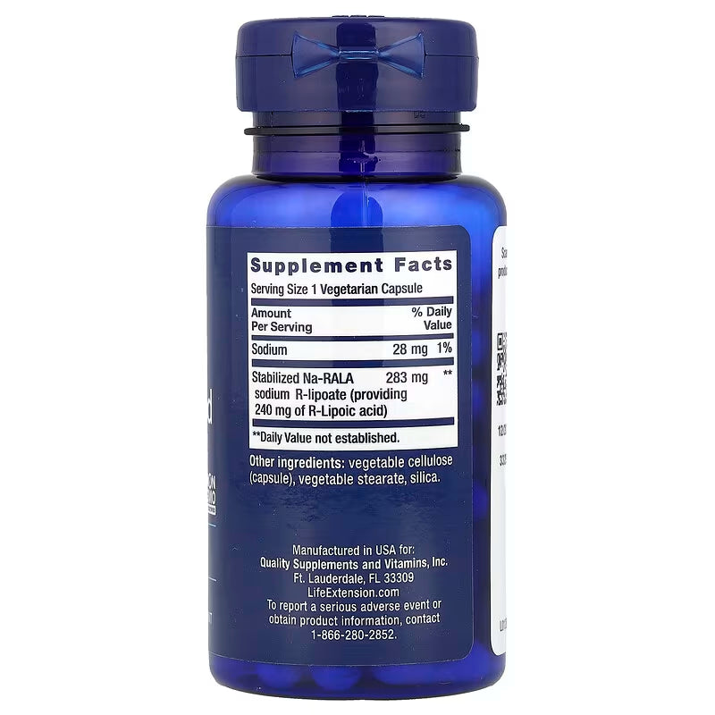 Life Extension, Super R-Lipoic Acid ( Cellular Energy Production & Healthy Glucose Metabolism )