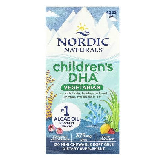 NaturalSolutions | Nordic Naturals, Children's DHA  Ages 3+ Vegan Softgels, Gummies, Brain Health
