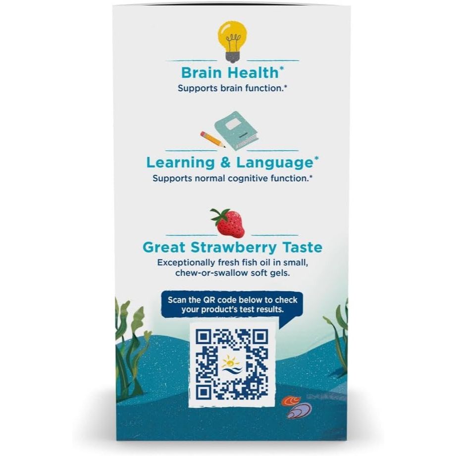 LittleSunshine | Nordic Naturals, Ultimate Omega Junior, Ages 6+, Strawberry, Supports Brain Health