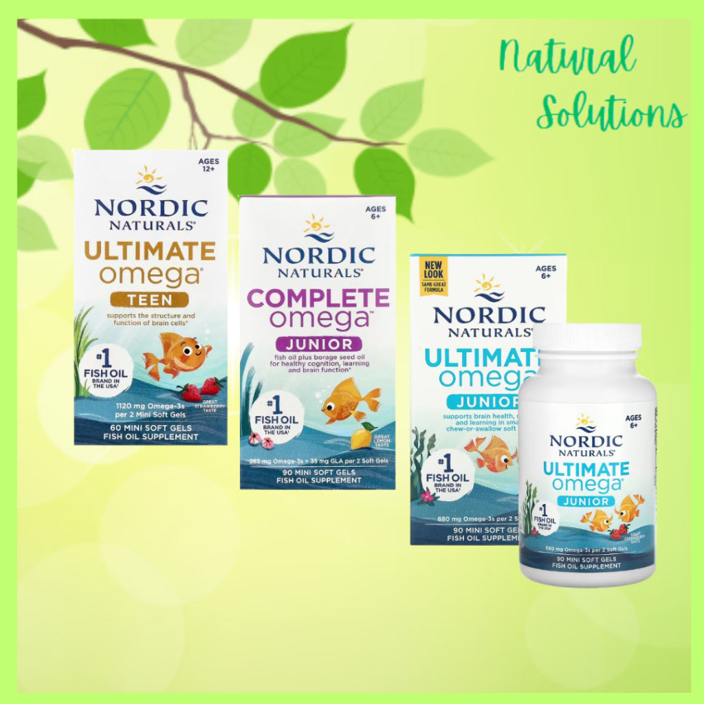NaturalSolutions | Nordic Naturals, Ultimate Omega Junior, Ages 6+, Teen, Ultimate, Complete Omega