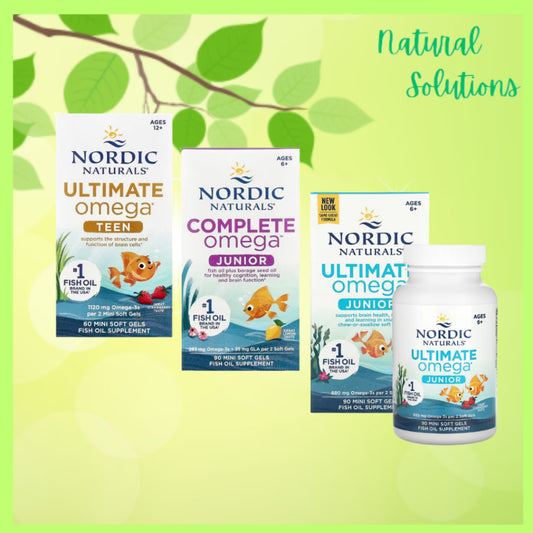NaturalSolutions | Nordic Naturals, Ultimate Omega Junior, Ages 6+, Teen, Ultimate, Complete Omega