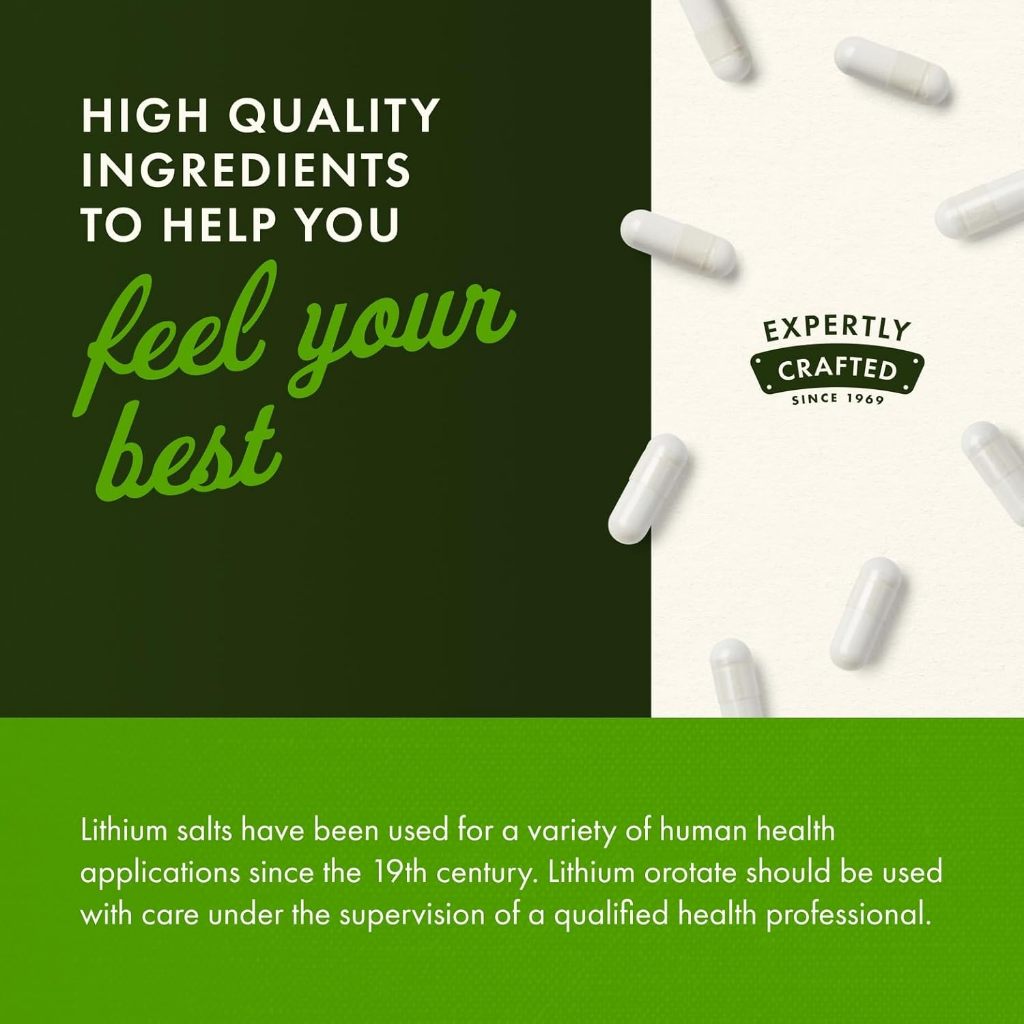 NaturalSolutions | Swanson, KAL, Lithium Orotate, 5 mg, Brain and Nervous System Health
