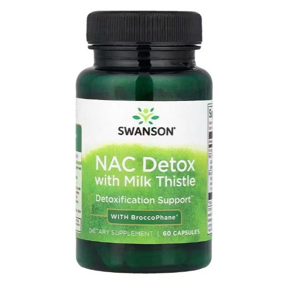 NaturalSolutions | Swanson, Sulforaphane from Broccoli Sprout, NAC Detox Antioxidant & Detox Support