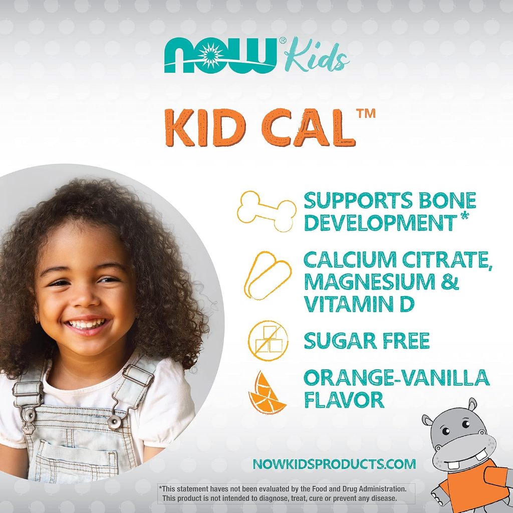 LittleSunshine | NOW Foods, Kid Cal, Orange, California Gold Chewable Calcium with Magnesium