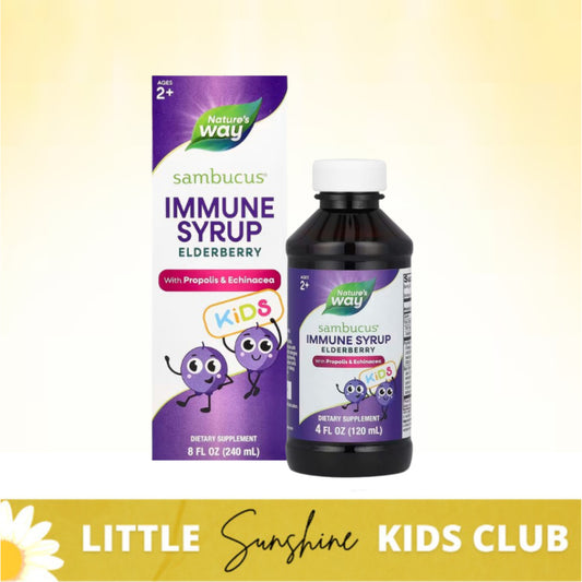 LittleSunshine | Nature's Way, Sambucus® Kids, Immune Syrup Elderberry with Propolis & Echinacea,