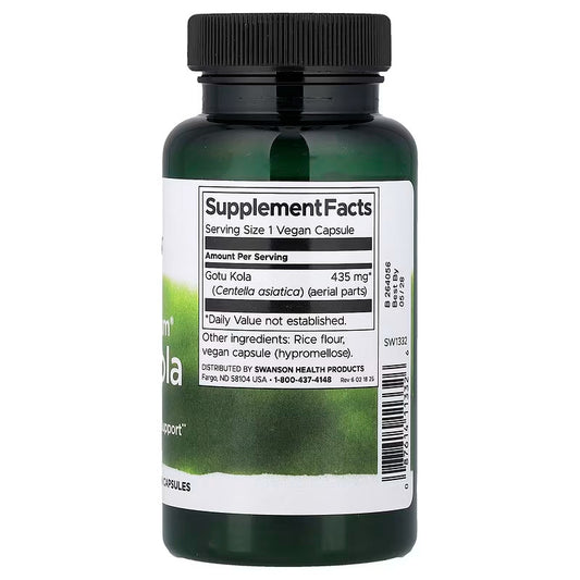 USA Supplements | Swanson, Full Spectrum® Gotu Kola ( Energy & Circulatory Support )