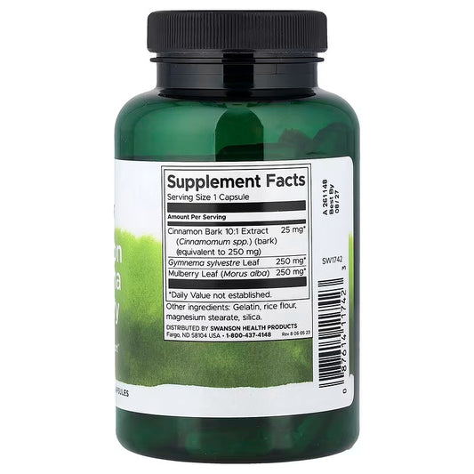 USA Supplements | Swanson, Cinnamon Gymnema Mulberry Complex ( Blood Sugar Support )