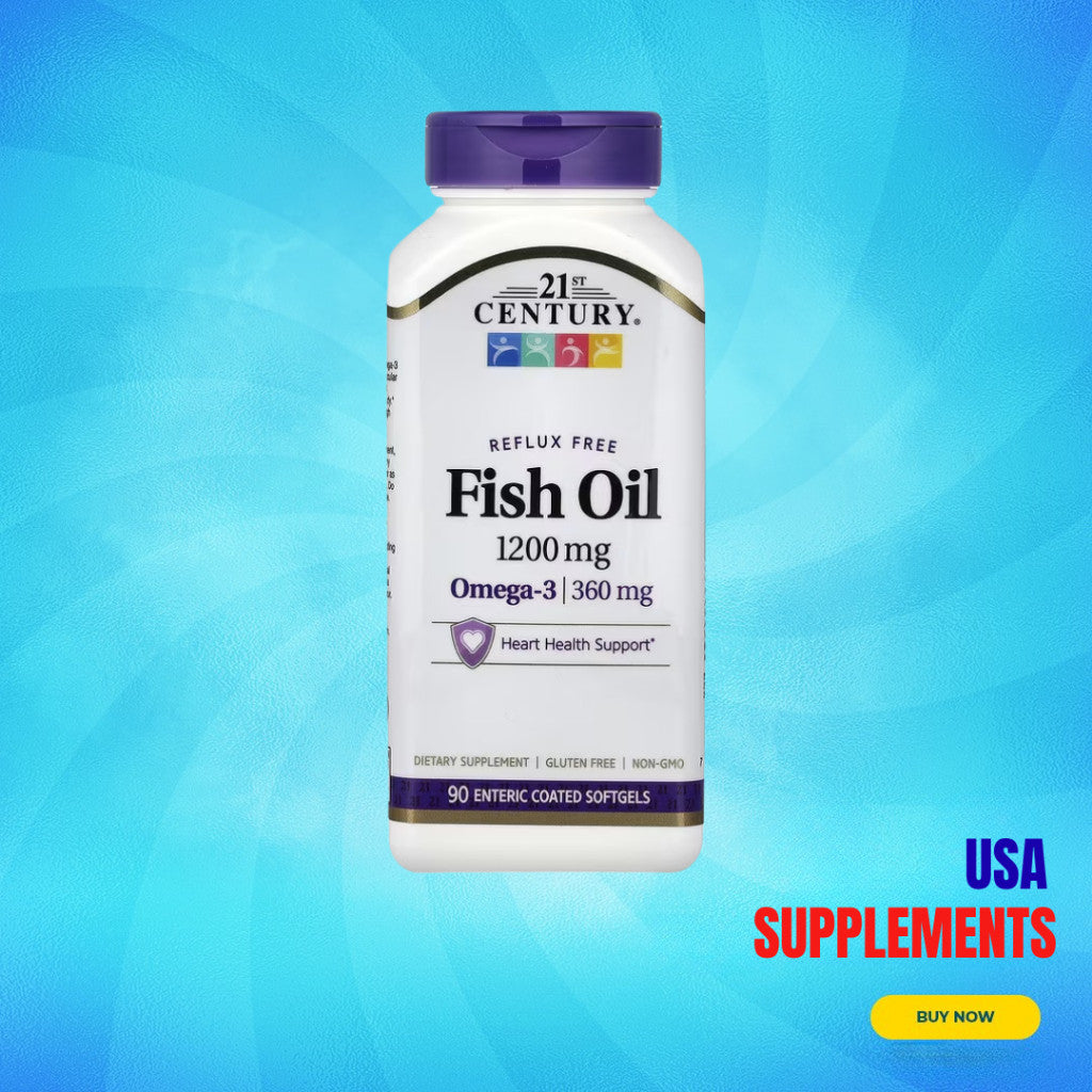 USA Supplements | 21st Century, Fish Oil ( Supports Cardiovascular Health )