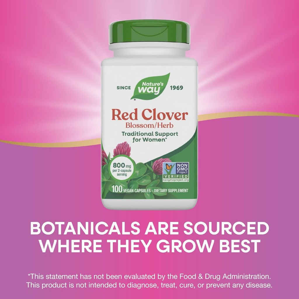 Nature's Way, Red Clover Blossom/Herb ( Cardiovascular Health, Bone Health & Cholesterol Balance )