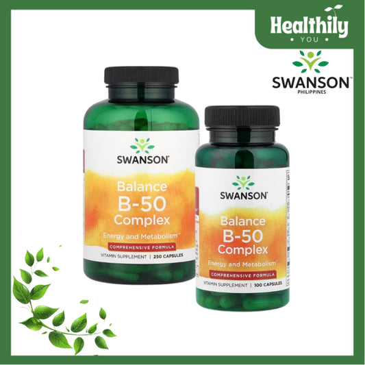 HealthilyYou | Swanson, Balance B-50 Complex, Capsules Promotes Nervous System, & Immune Health