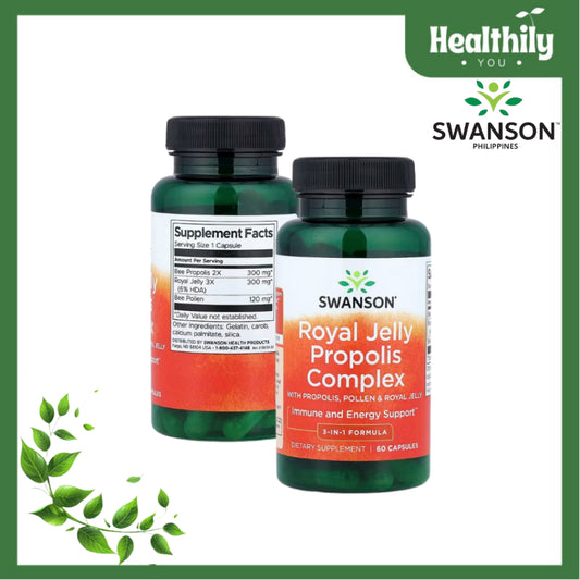 HealthilyYou | Swanson, Royal Jelly Propolis Complex, 60 Capsules Immune and Energy Support