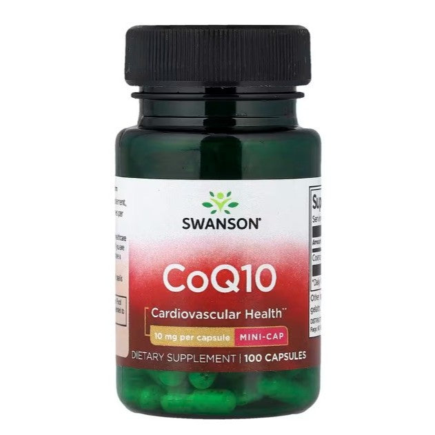 HealthilyYou | Swanson, CoQ10, 10 mg, 30 mg Capsules, Supports Antioxidant Activity & Cardiovascular