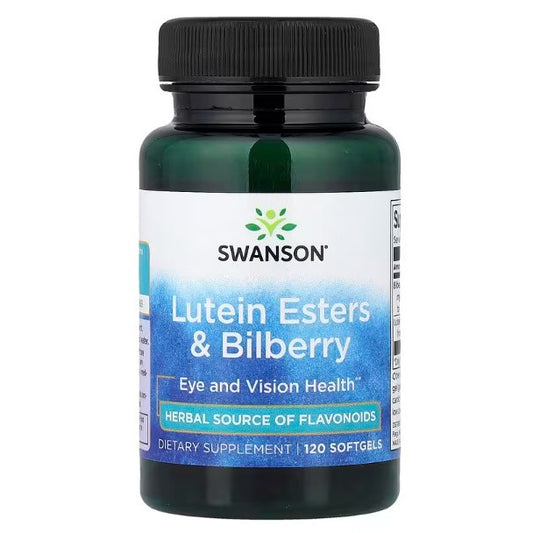 Healthily You | Swanson, Lutein Esters & Bilberry, 120 Softgels Eye and Vision Health