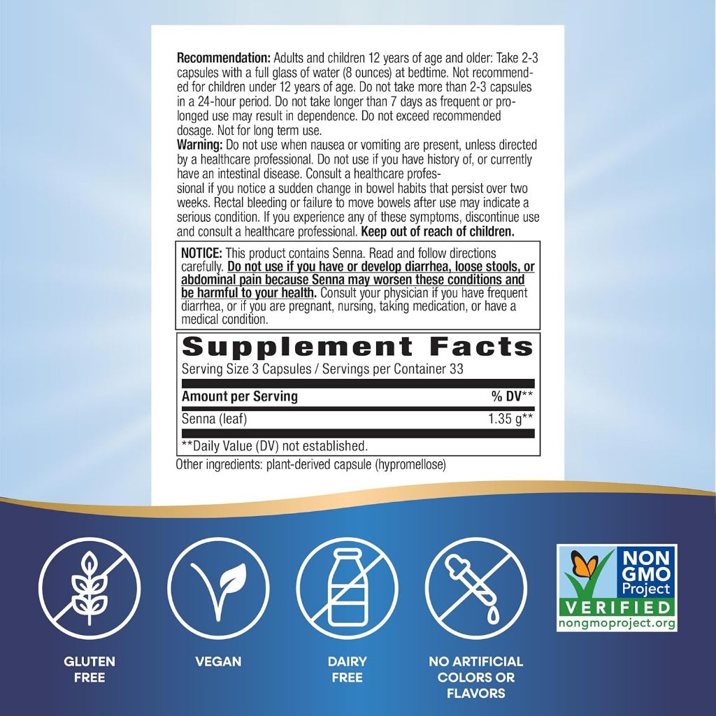Nature's Way, Senna Leaves ( Supports Colon Cleansing & Relieves Occasional Constipation )