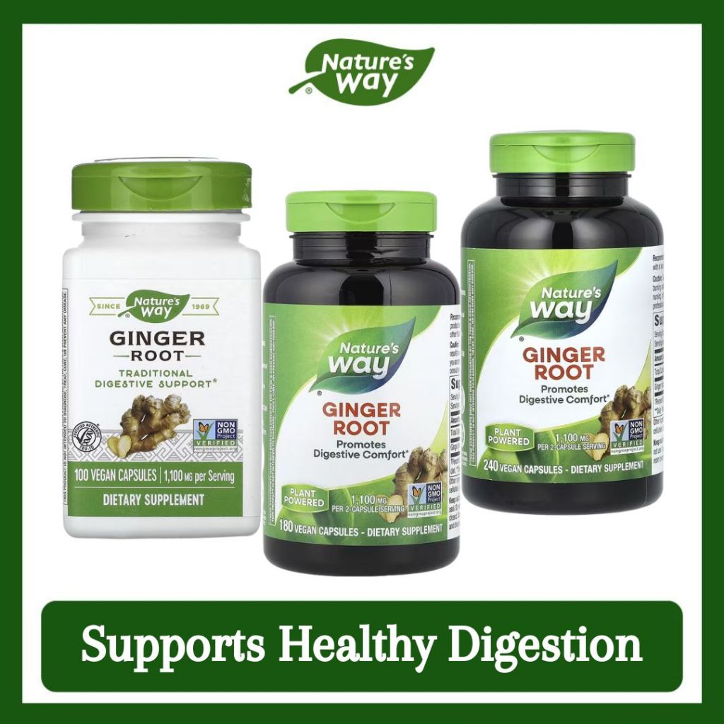 Nature's Way, Ginger Root ( Supports Healthy Digestion, Eases Indigestion & Mild Heartburn )