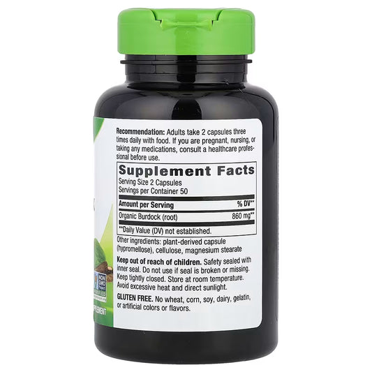 Nature's Way, Burdock Root ( Joint Health, Antioxidant Support & Digestive Support )