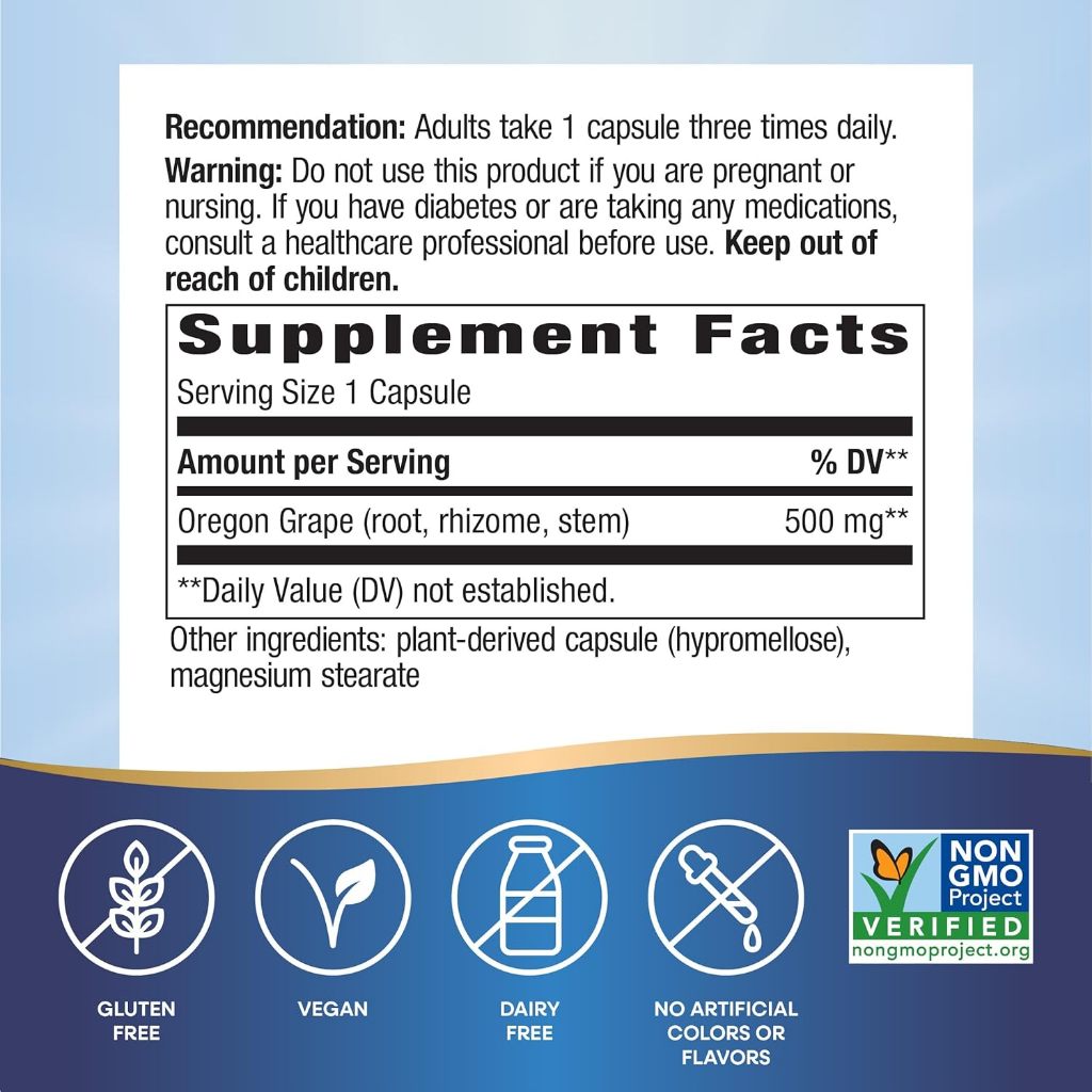 Nature's Way, Oregon Grape ( Digestive Health & Antimicrobial Support )