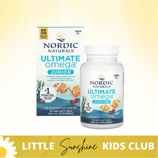 LittleSunshine | Nordic Naturals, Ultimate Omega Junior, Ages 6+, Strawberry, Supports Brain Health