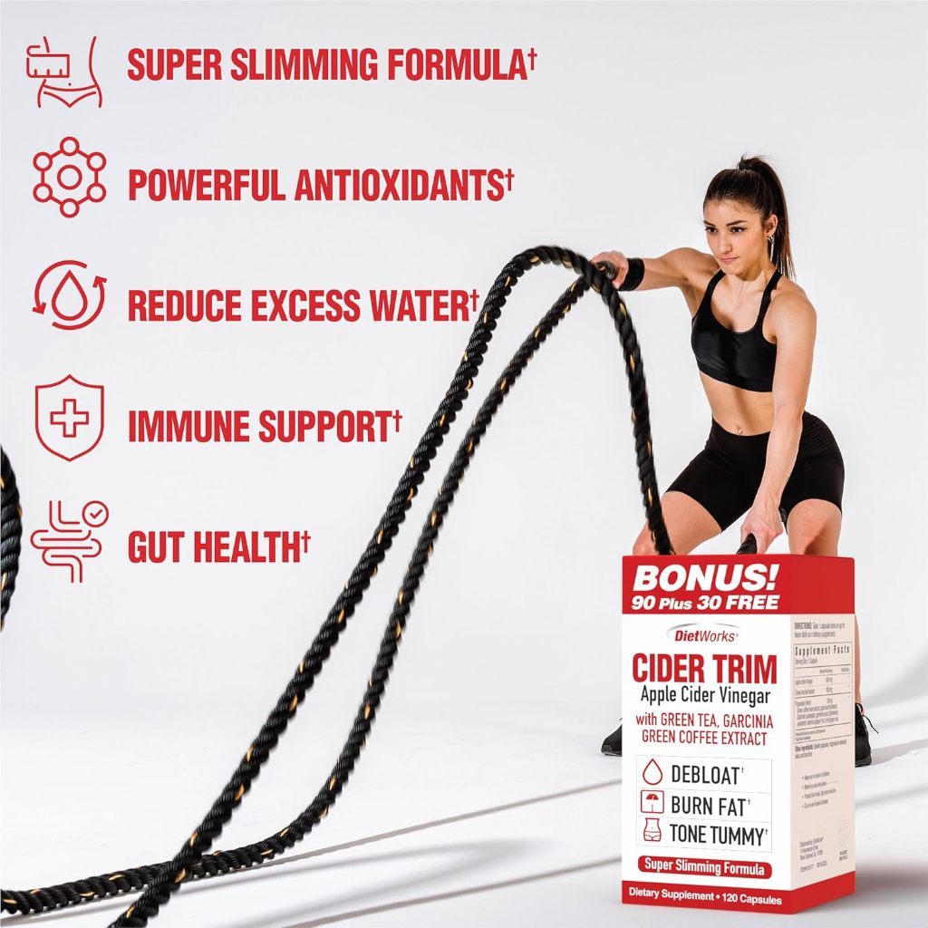 USA Supplements | DietWorks, Cider Trim, Apple Cider Vinegar ( Supports Digestive Health )