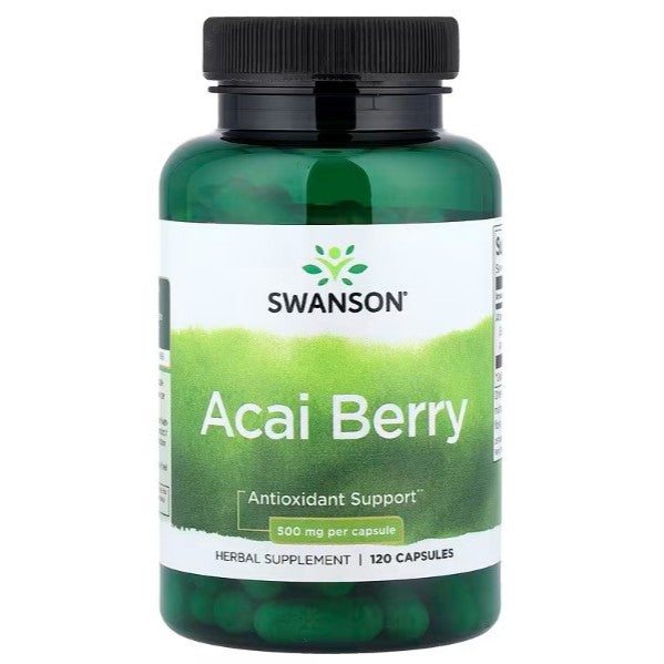 HealthilyYou | Swanson, Acai Berry, 500 mg, 120 Capsules Antioxidant Support  Herbal Supplement