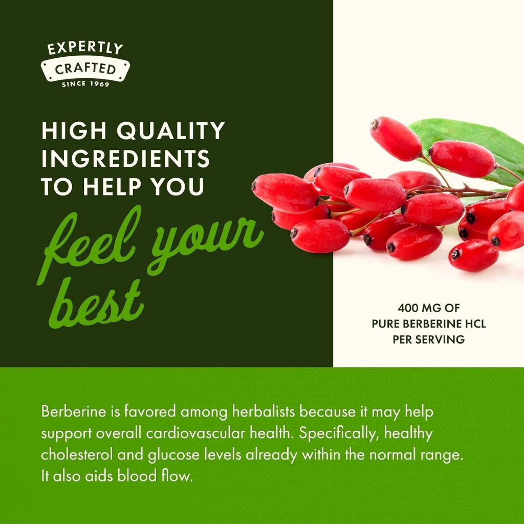 HealthilyYou | Swanson, Berberine, 400 mg, 60 Vegan Capsules Cardiovascular Health