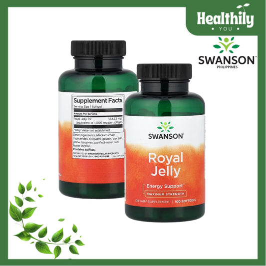 HealthilyYou | Swanson, Royal Jelly, 100 Softgels Energy Support Maximum Strength