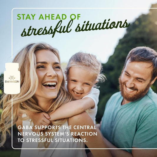 LowCostPH | Swanson, GABA, 250 mg, 60 Capsules, 500 mg, 100 Capsules, Supports Relaxation
