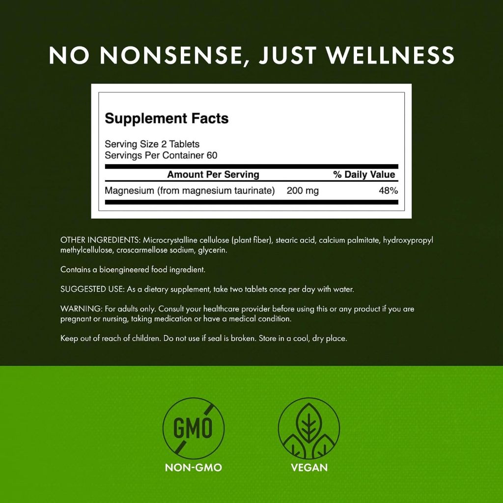 HealthilyYou | Swanson, Magnesium Taurate, 100 mg 120 tablets Cardiovascular Health