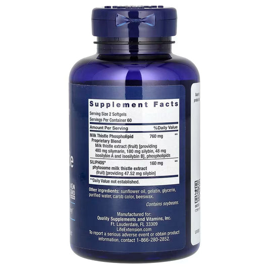 Life Extension, Advanced Milk Thistle ( Delivers Standardized Nutrients to Promote Liver Health )