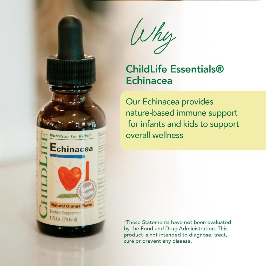 LittleSunshine | ChildLife Essentials, Echinacea, Natural Orange, Organic Liquid Elderberry,
