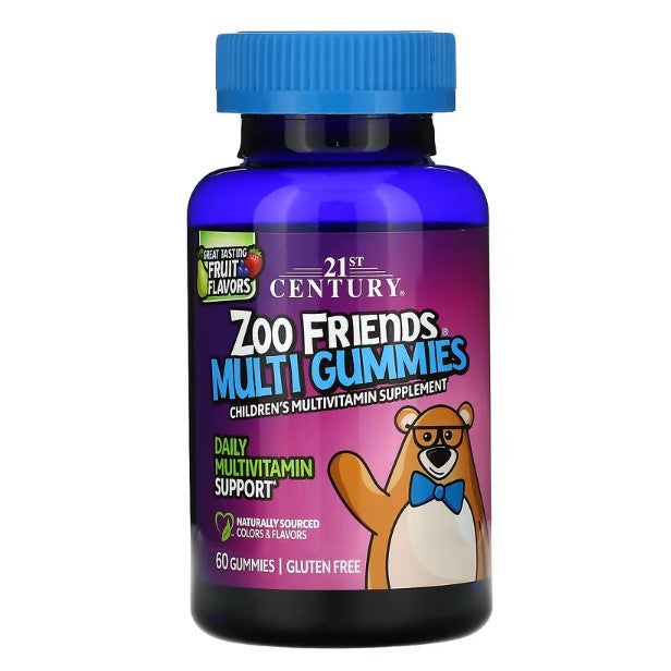 LittleSunshine | 21st Century, Zoo Friends Multi Gummies, Plus Extra C, Great Tasting Fruit Flavors