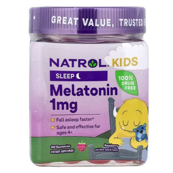 LittleSunshine | Natrol, Kids, Melatonin Gummies, Ages 4+, Raspberry,  Sleep +® Calm, 100%Drug Free