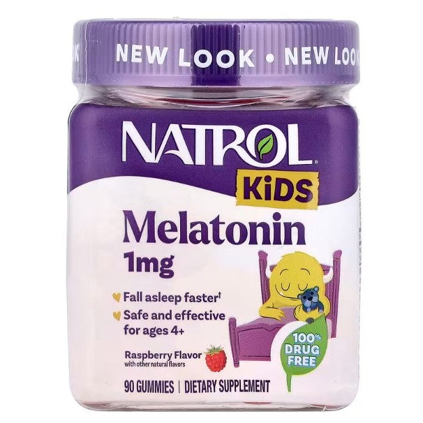 LittleSunshine | Natrol, Kids, Melatonin Gummies, Ages 4+, Raspberry,  Sleep +® Calm, 100%Drug Free