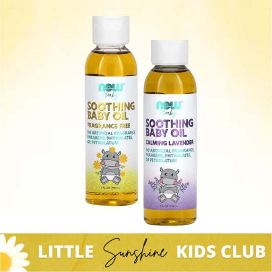 LittleSunshine | NOW Foods, Soothing Baby Oil, Calming Lavender,  Fragrance Free Quality Tested