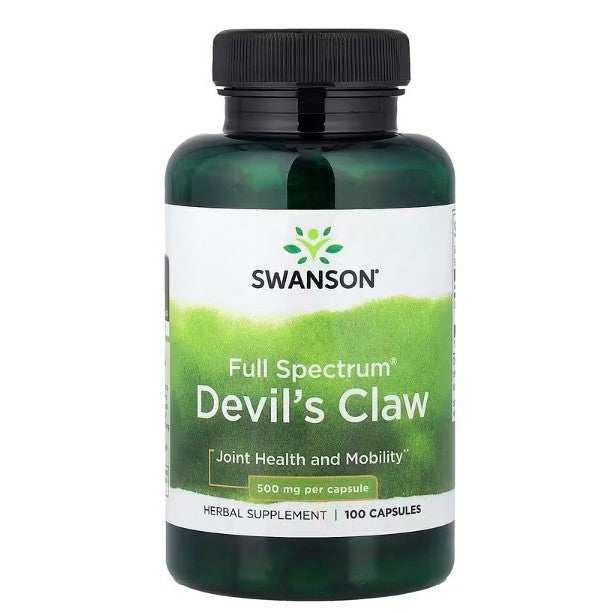 HealthilyYou | Swanson, Full Spectrum® Devil's Claw, 500 mg, 100 Capsules, Joint Health and Mobility