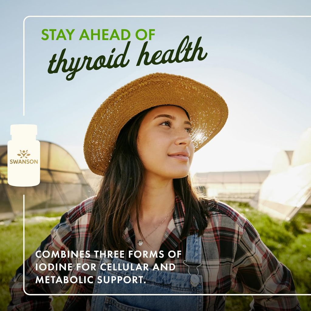 HealthilyYou | Swanson, Triple Iodine Complex, High Potency, 12.5 mg, 60 Veggie Caps Thyroid Support