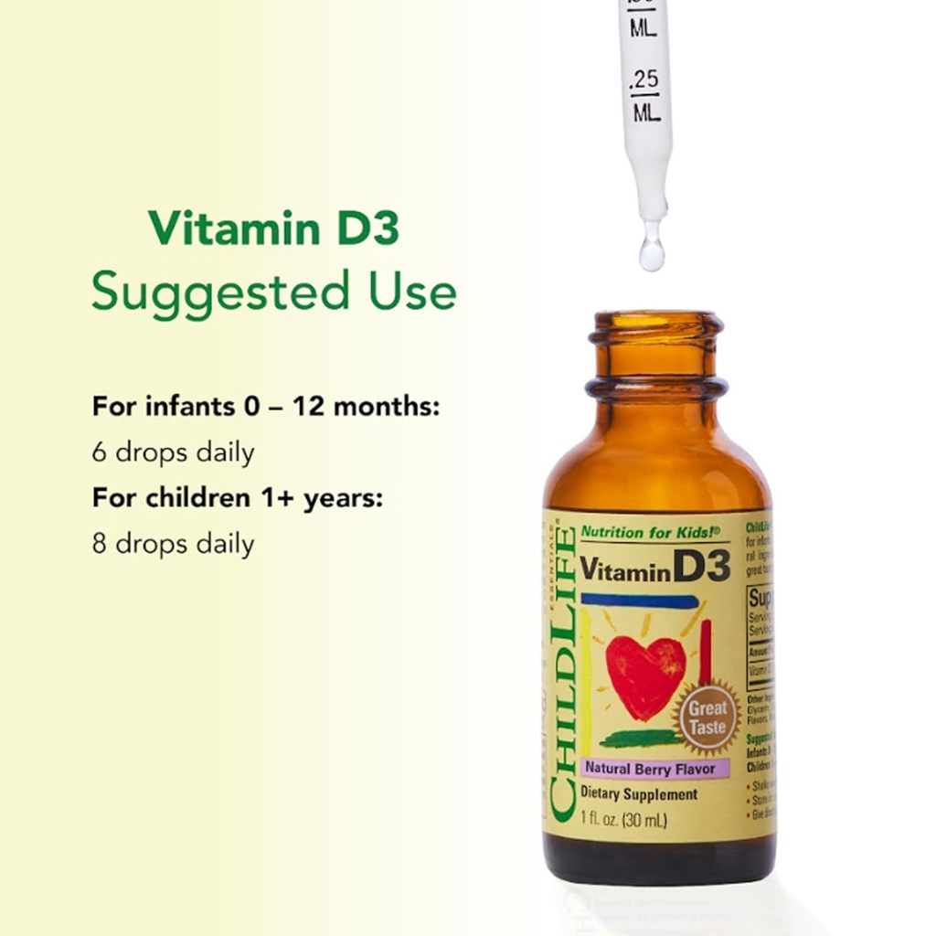 LittleSunshine | ChildLife Essentials, Vitamin D3, Natural Berry, 12.5 mcg Bone & Immune Health