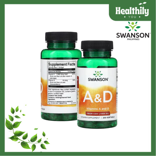 HealthilyYou |  Swanson, Vitamins A and D, 250 Softgels, Helps Maintain Eyes & Immune Health