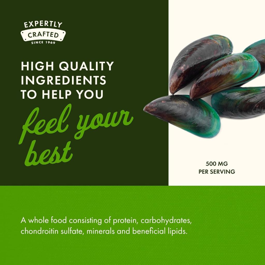 HealthilyYou | Swanson, Green Lipped Mussel, 500 mg, 60 Capsules Supports Joint Comfort and Mobility