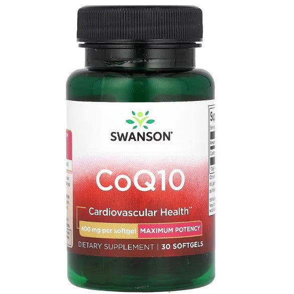HealthilyYou | Swanson, CoQ10, High Potency, 100 mg, 400 mg, Softgels Cardiovascular Health