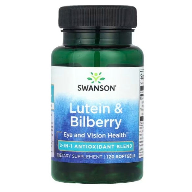 HealthilyYou | Swanson, Lutein & Bilberry, 60 & 120 Softgels, Eye and Vision Health